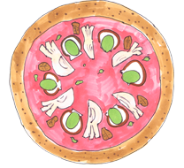 コッカボッカのピザ「カプリチョーザ」の画像