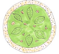 コッカボッカのピザ「ジェノベーゼ」の画像
