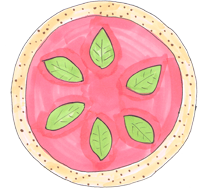 コッカボッカのピザ「マルゲリータ」の画像