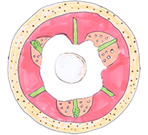 コッカボッカのピザ「ミラネーゼ」の画像