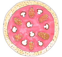 コッカボッカのピザ「サルシッチャ」の画像