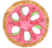 コッカボッカのピザ「スーパーマルゲリータ」の画像
